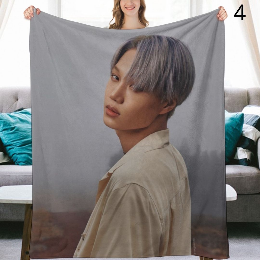 EXO Kai Blanket, EXO Flannel Throw Blanket, Gifts for EXO-L