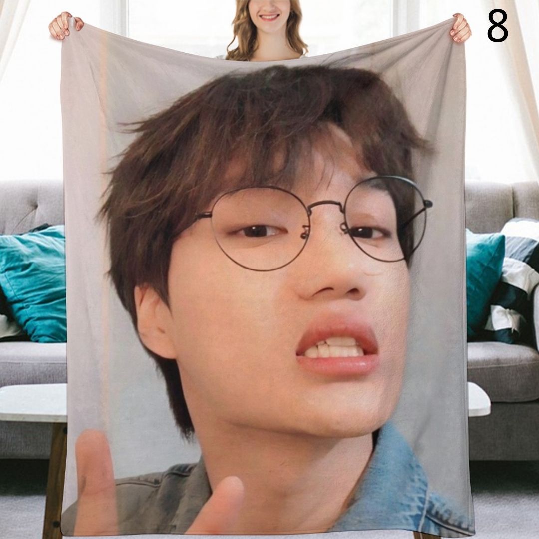 EXO Kai Blanket, EXO Flannel Throw Blanket, Gifts for EXO-L