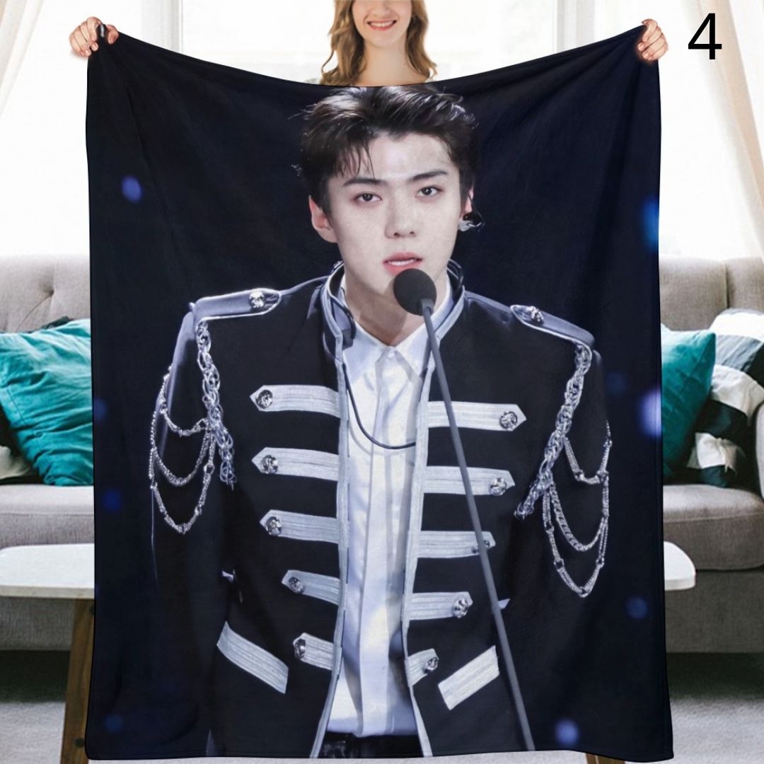 EXO Sehun Blanket, EXO Flannel Throw Blanket, Gifts for EXO-L