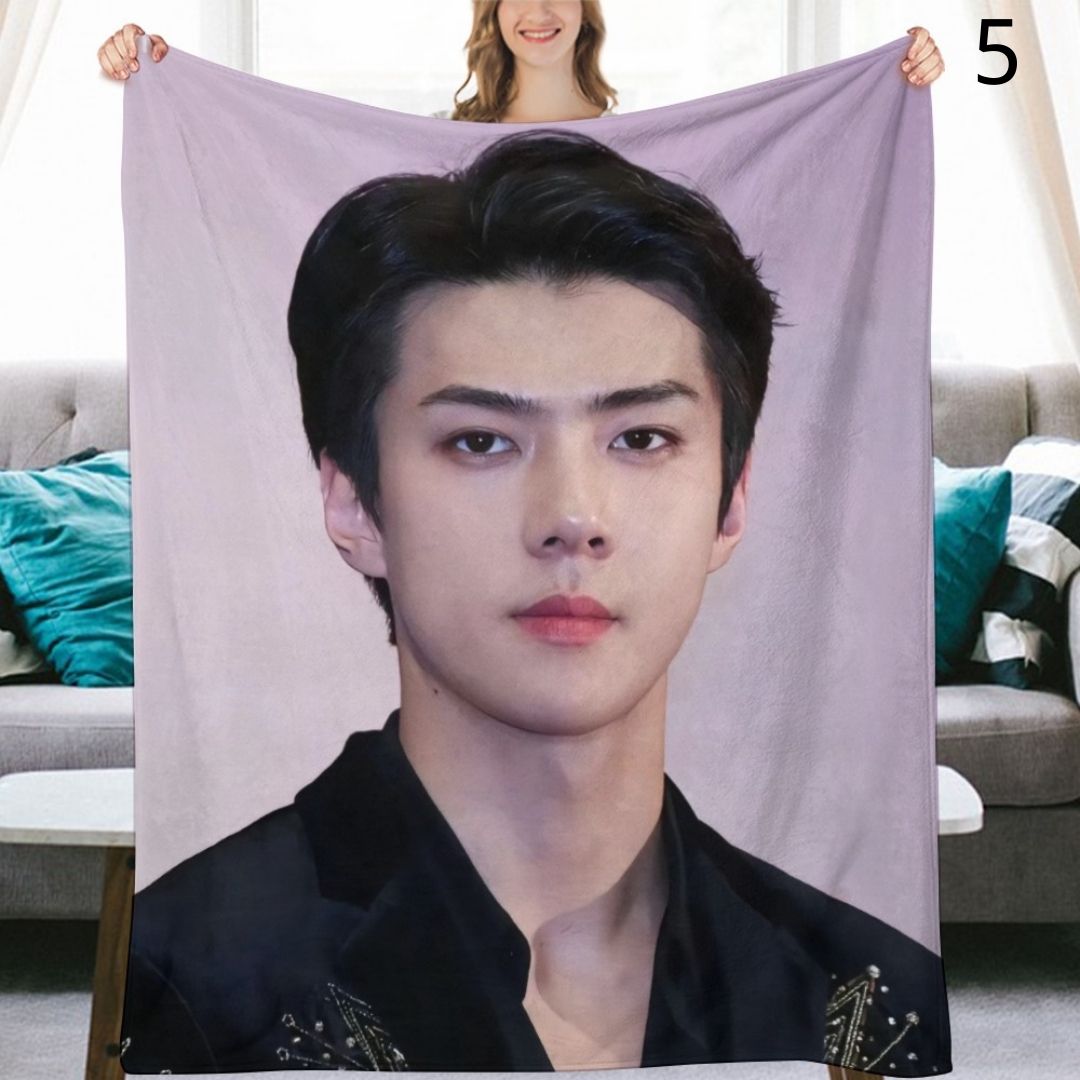 EXO Sehun Blanket, EXO Flannel Throw Blanket, Gifts for EXO-L
