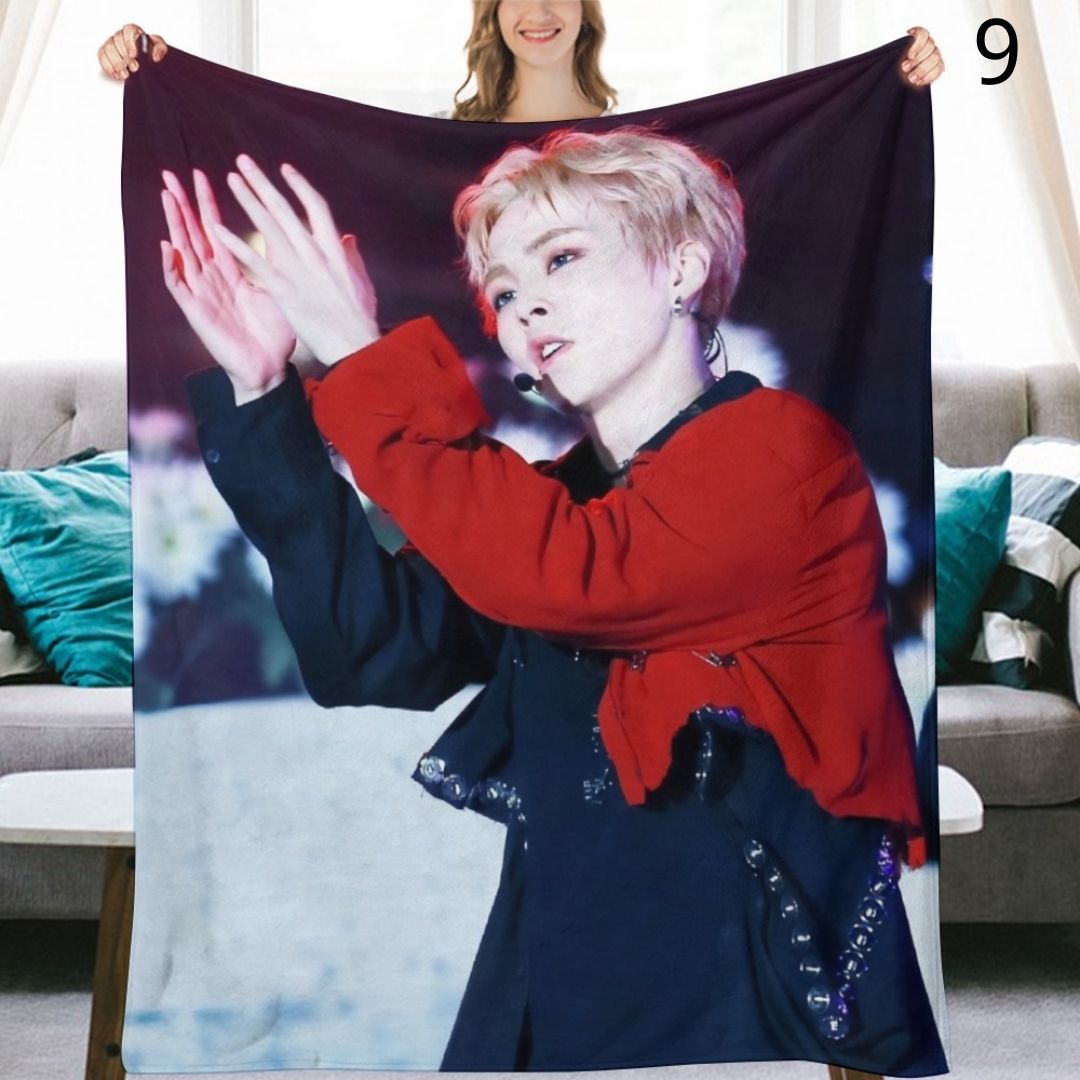 EXO Suho Blanket, EXO Flannel Throw Blanket, Gifts for EXO-L