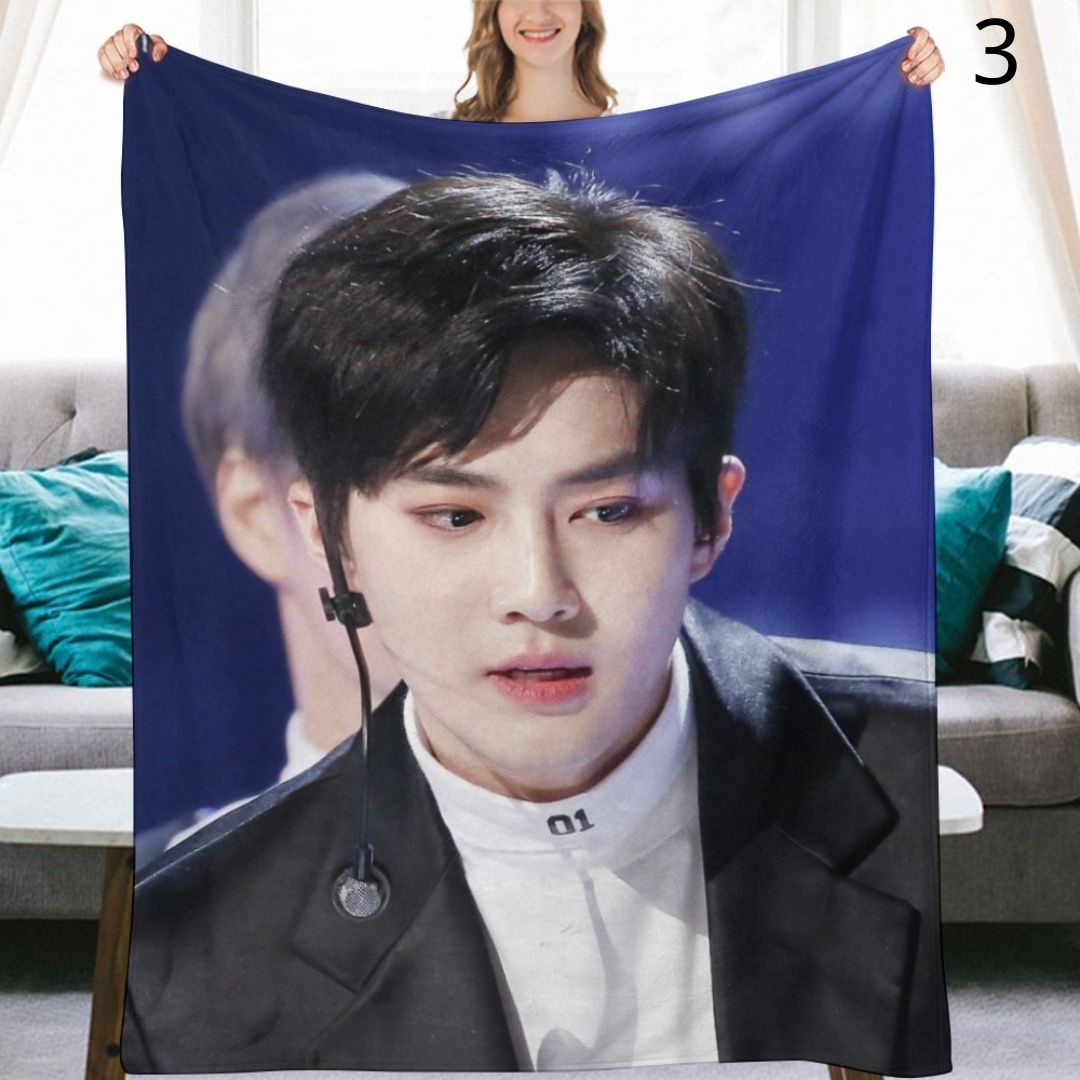 EXO Xiumin Blanket, EXO Flannel Throw Blanket, Gifts for EXO-L