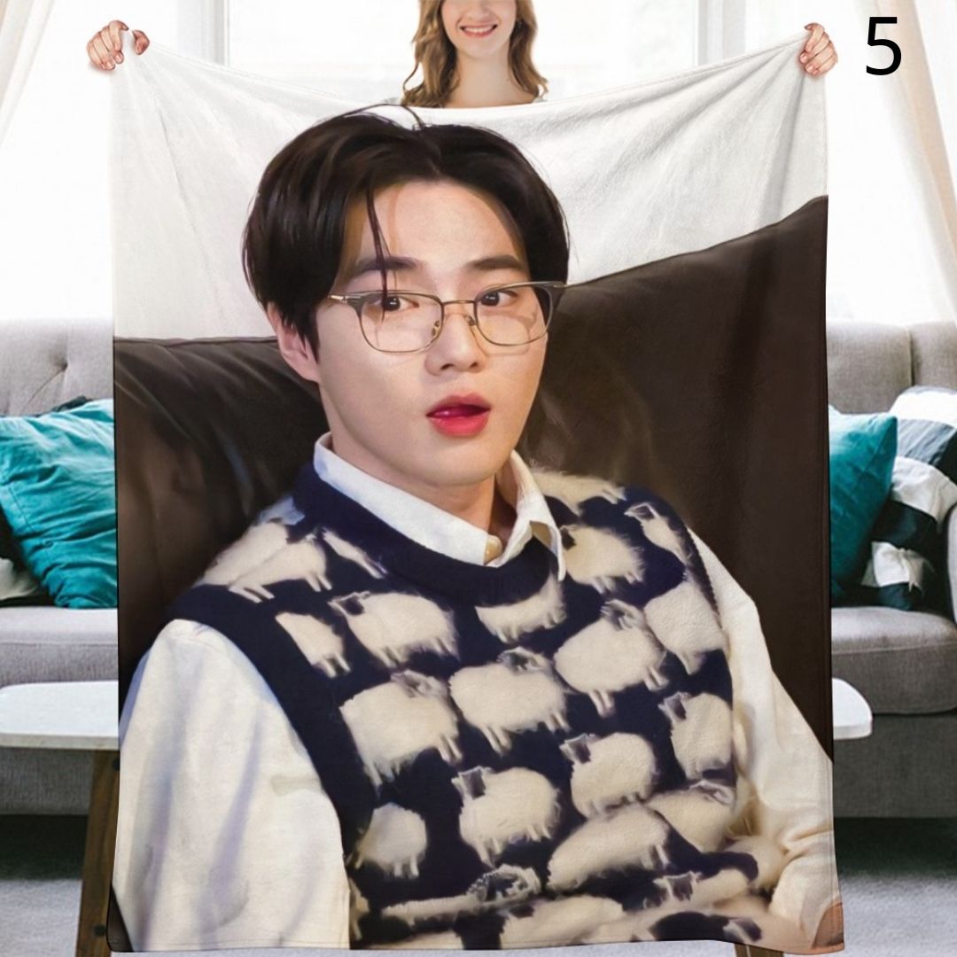 EXO Xiumin Blanket, EXO Flannel Throw Blanket, Gifts for EXO-L