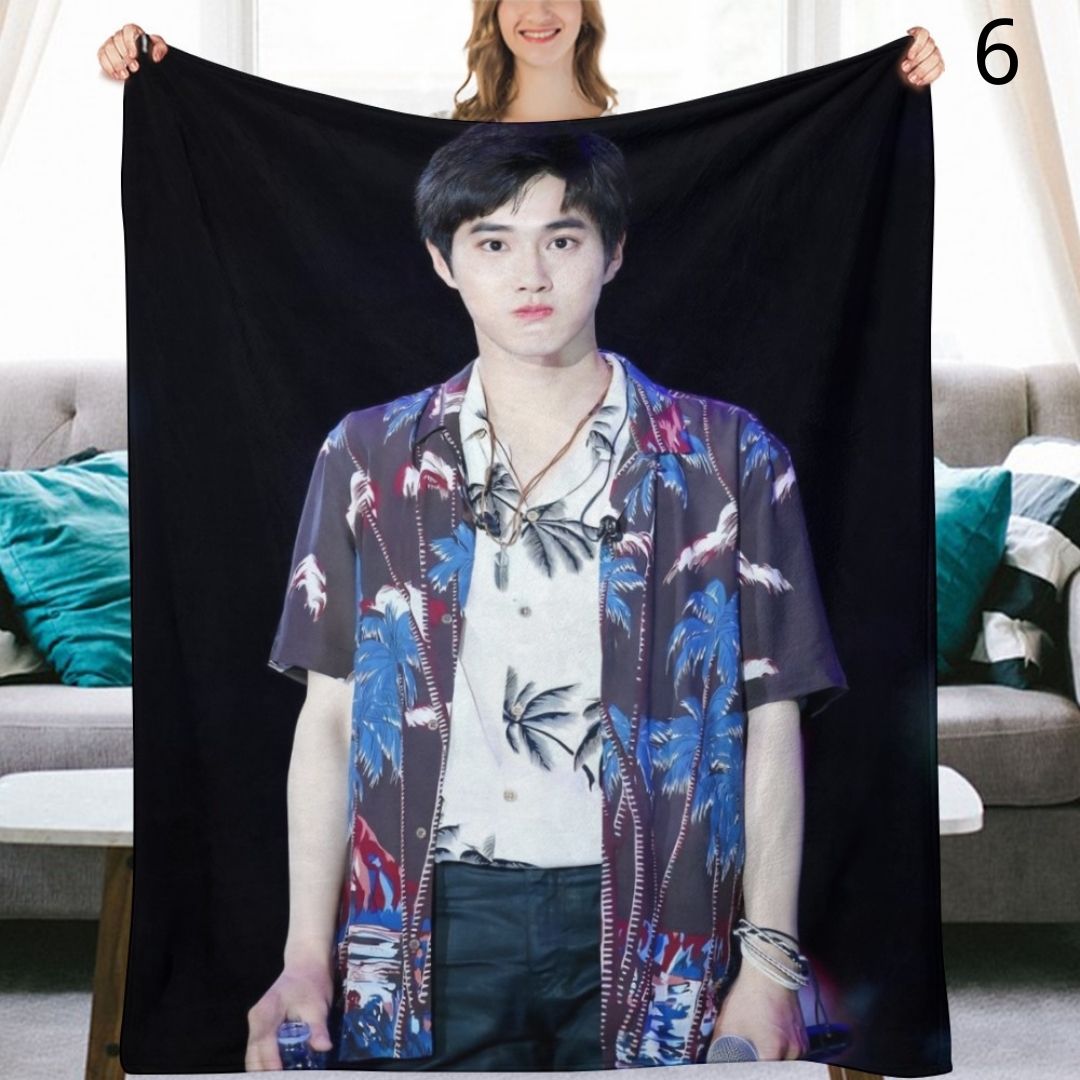 EXO Xiumin Blanket, EXO Flannel Throw Blanket, Gifts for EXO-L