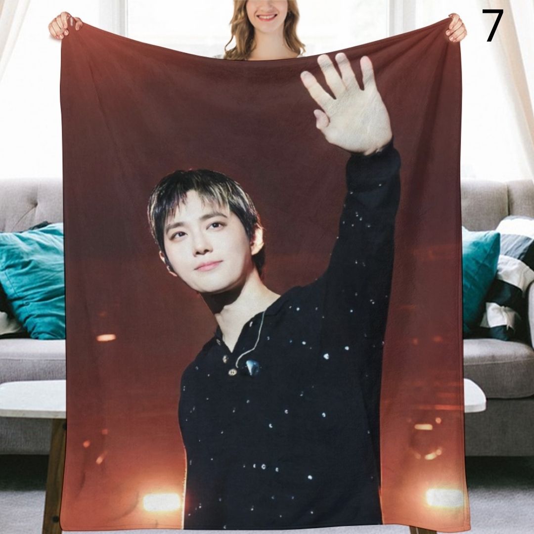 EXO Xiumin Blanket, EXO Flannel Throw Blanket, Gifts for EXO-L