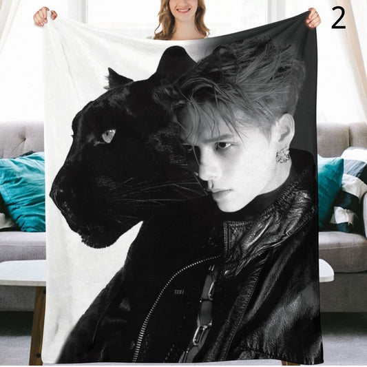 GOT7 Jackson Blanket, GOT7 Flannel Throw Blanket, Gifts for Ahgase