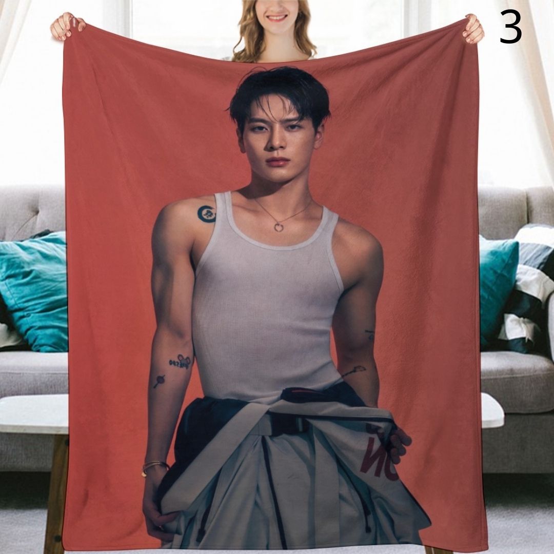 GOT7 Jackson Blanket, GOT7 Flannel Throw Blanket, Gifts for Ahgase