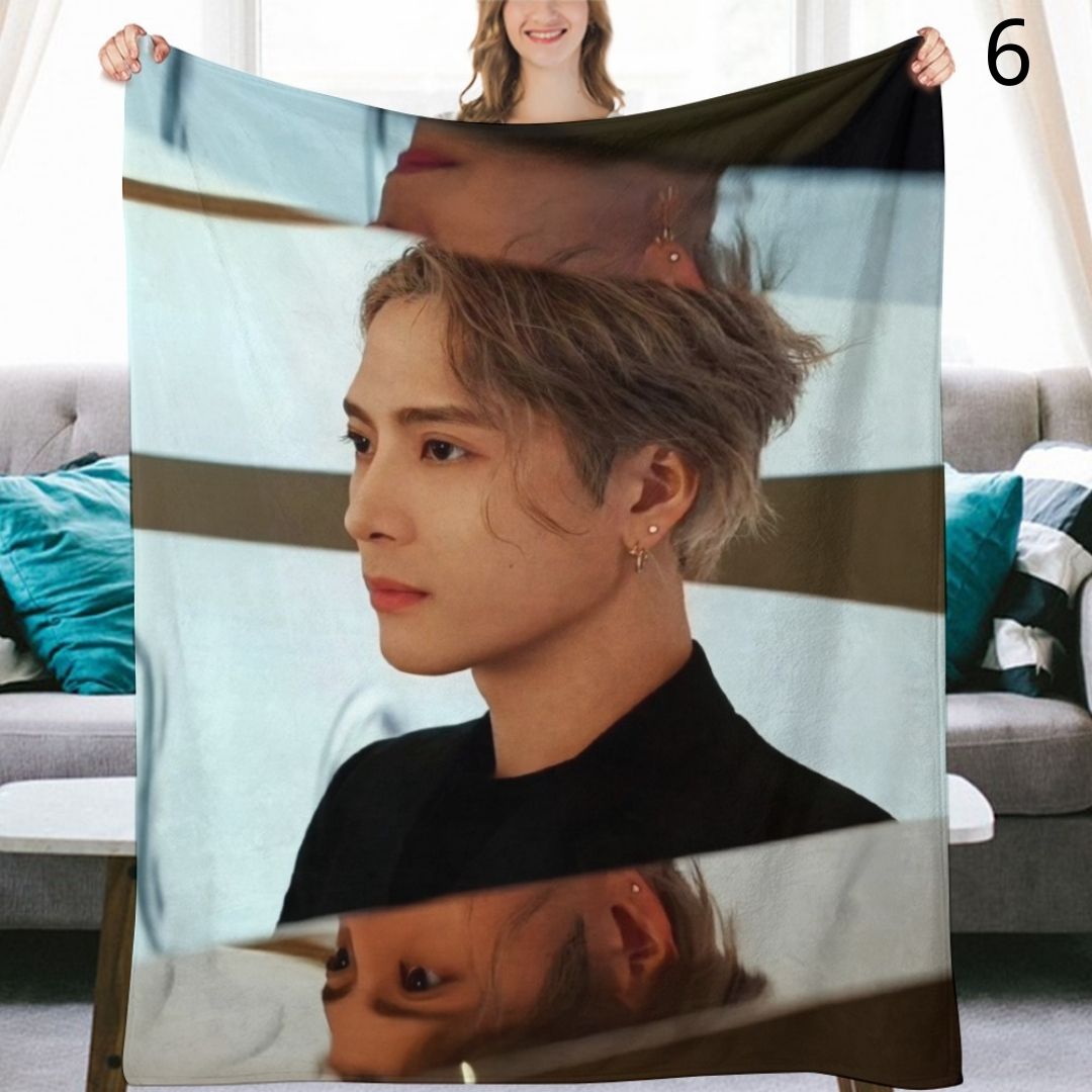 GOT7 Jackson Blanket, GOT7 Flannel Throw Blanket, Gifts for Ahgase