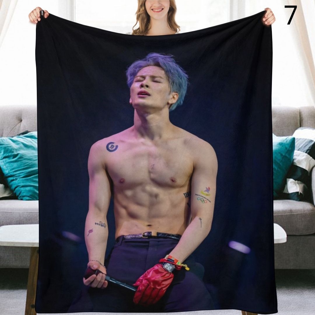 GOT7 Jackson Blanket, GOT7 Flannel Throw Blanket, Gifts for Ahgase