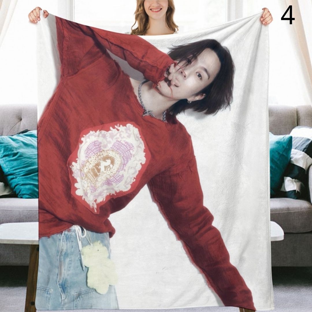 GOT7 Yugyeom Blanket, GOT7 Flannel Throw Blanket, Gifts for Ahgase
