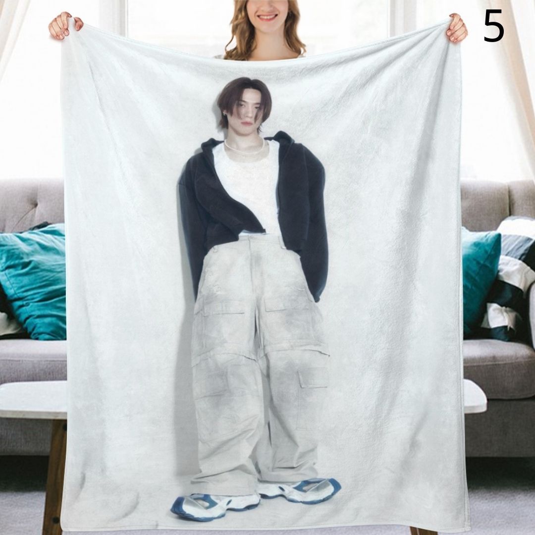GOT7 Yugyeom Blanket, GOT7 Flannel Throw Blanket, Gifts for Ahgase