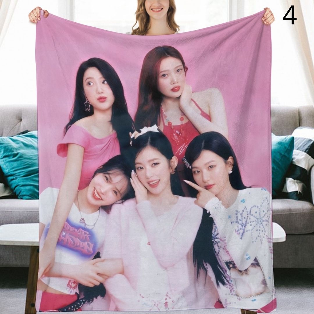 Red Velvet Blanket, Red Velvet Flannel Throw Blanket, Gifts for ReVeluv