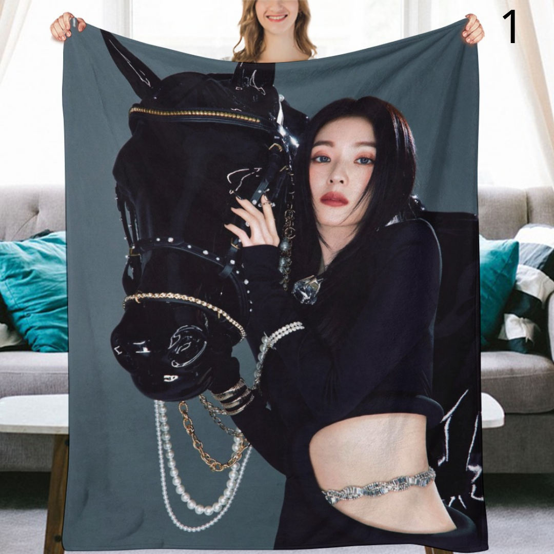 Red Velvet Irene Blanket, Red Velvet Flannel Throw Blanket, Gifts for ReVeluv