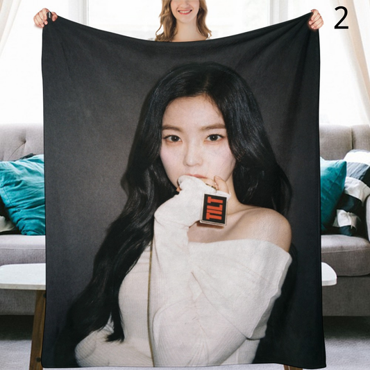 Red Velvet Irene Blanket, Red Velvet Flannel Throw Blanket, Gifts for ReVeluv
