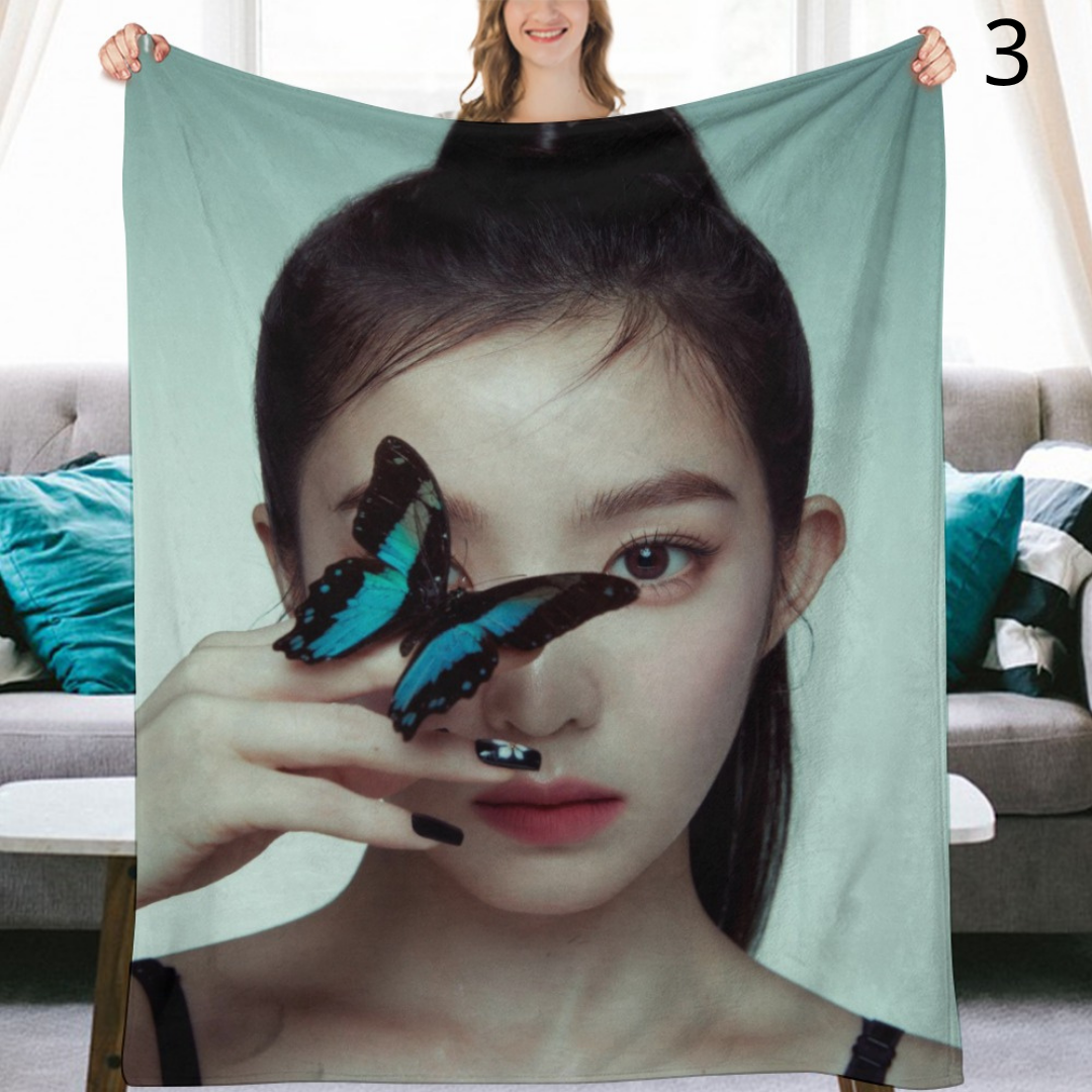 Red Velvet Irene Blanket, Red Velvet Flannel Throw Blanket, Gifts for ReVeluv