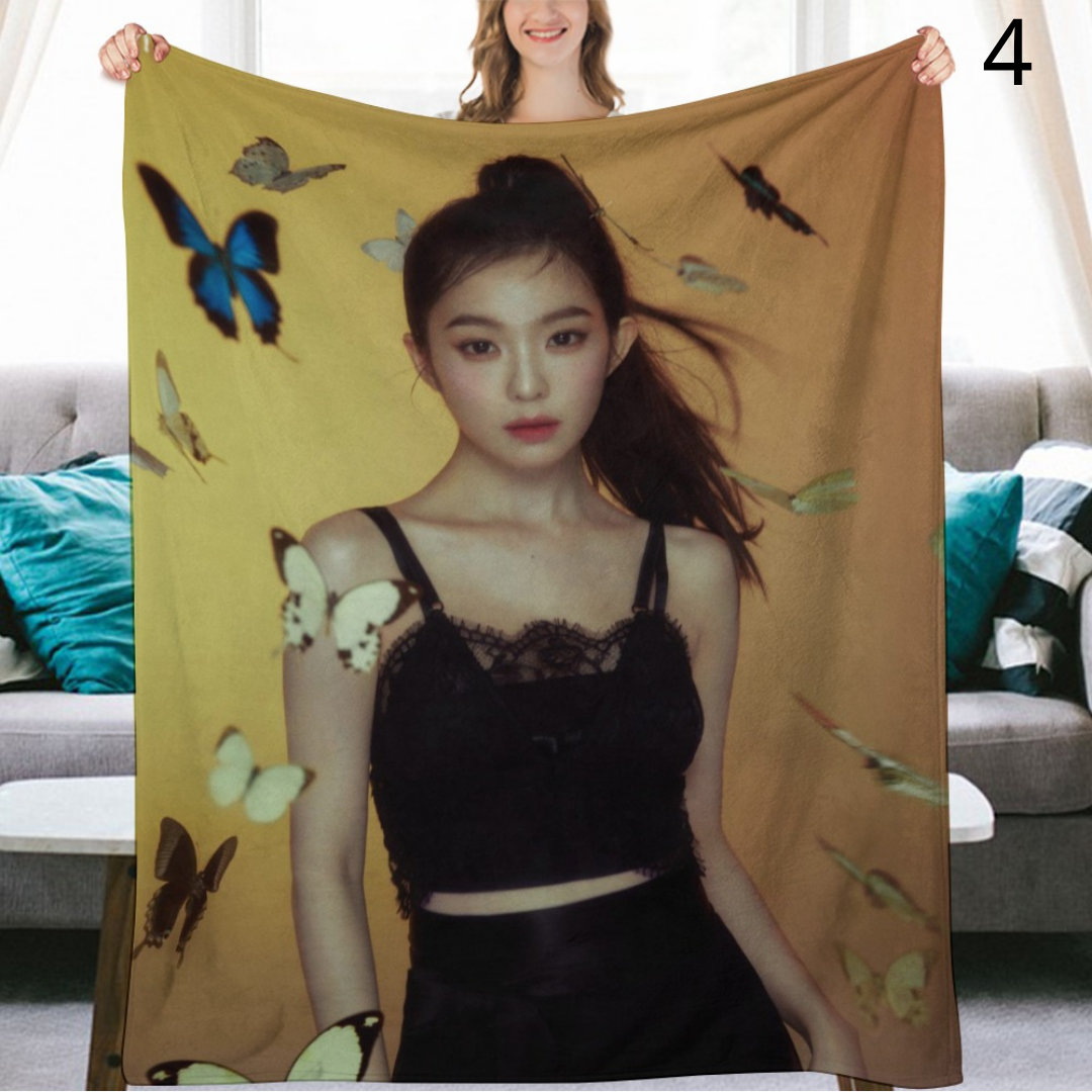 Red Velvet Irene Blanket, Red Velvet Flannel Throw Blanket, Gifts for ReVeluv