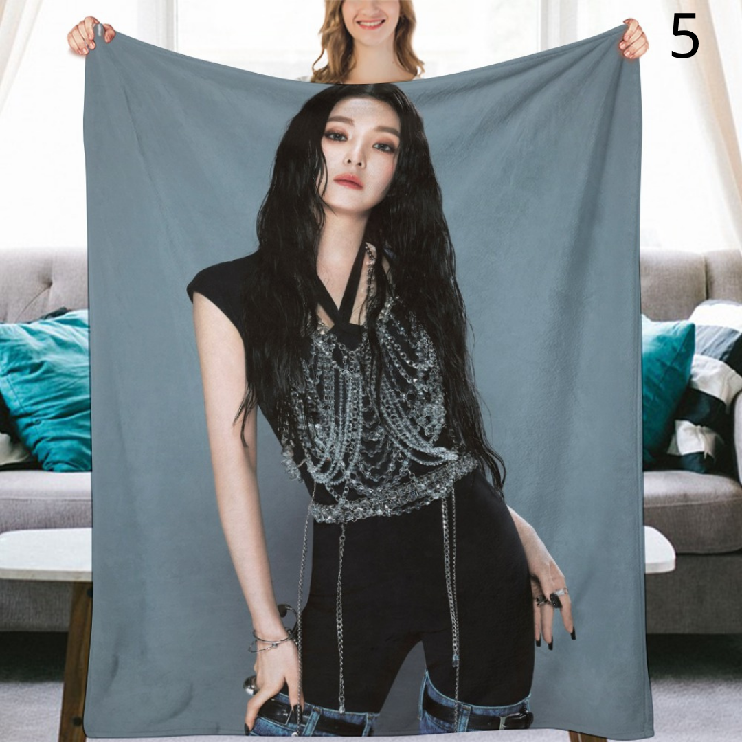Red Velvet Irene Blanket, Red Velvet Flannel Throw Blanket, Gifts for ReVeluv