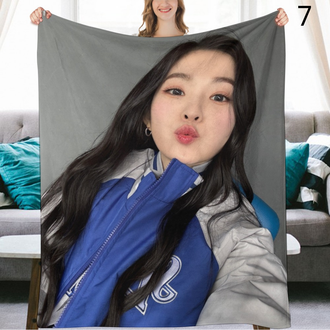 Red Velvet Irene Blanket, Red Velvet Flannel Throw Blanket, Gifts for ReVeluv