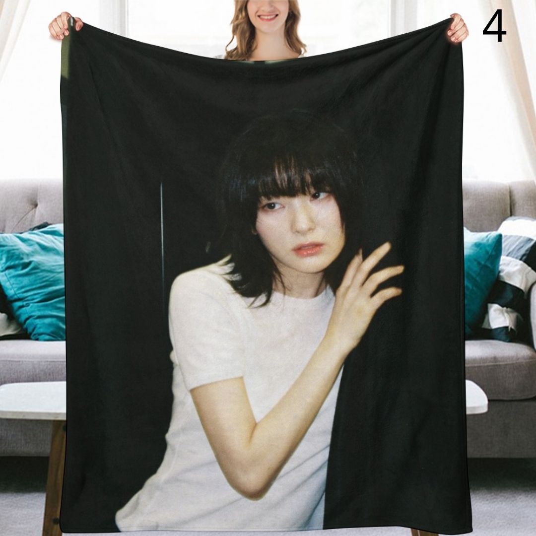 Red Velvet Seulgi Blanket, Red Velvet Flannel Throw Blanket, Gifts for ReVeluv