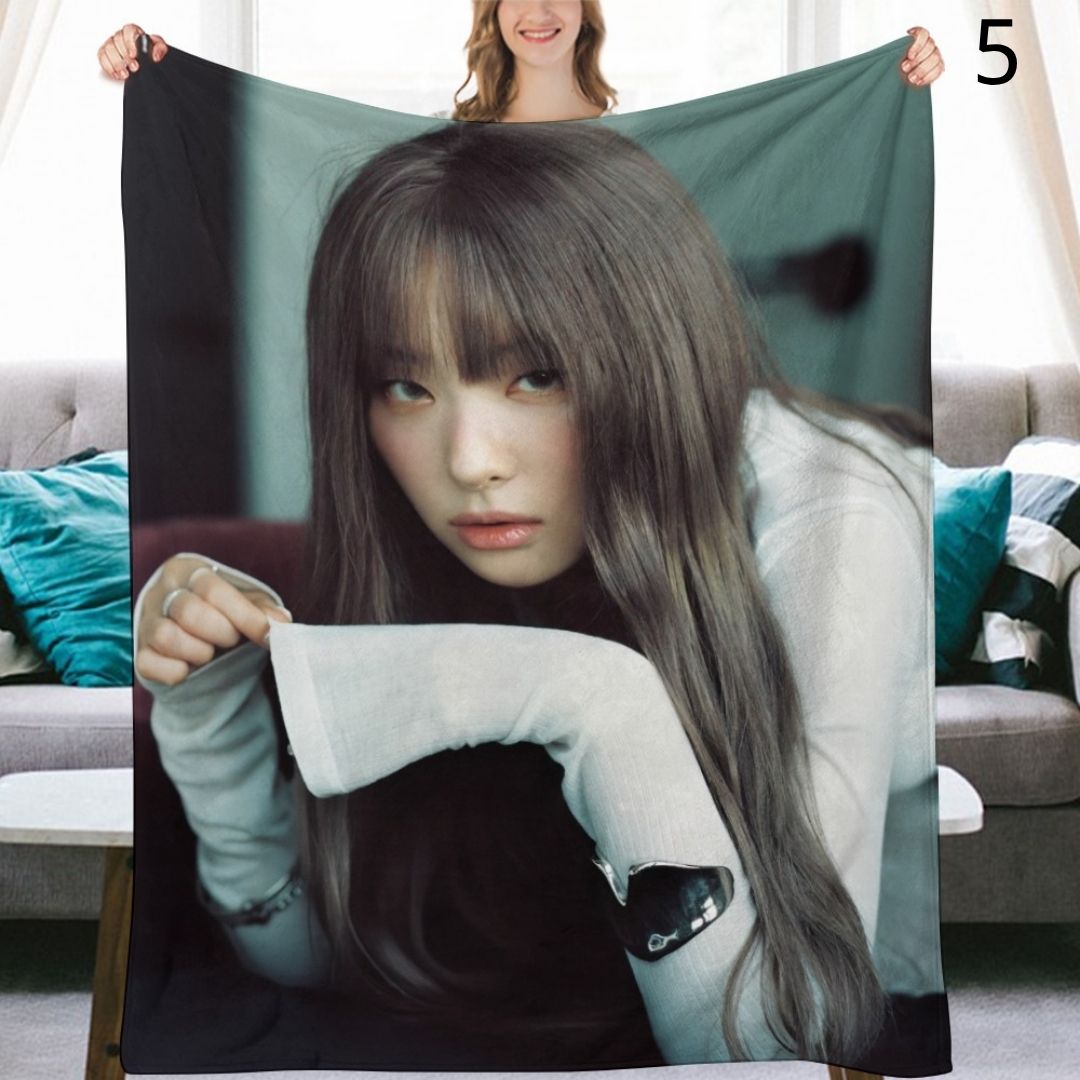 Red Velvet Seulgi Blanket, Red Velvet Flannel Throw Blanket, Gifts for ReVeluv