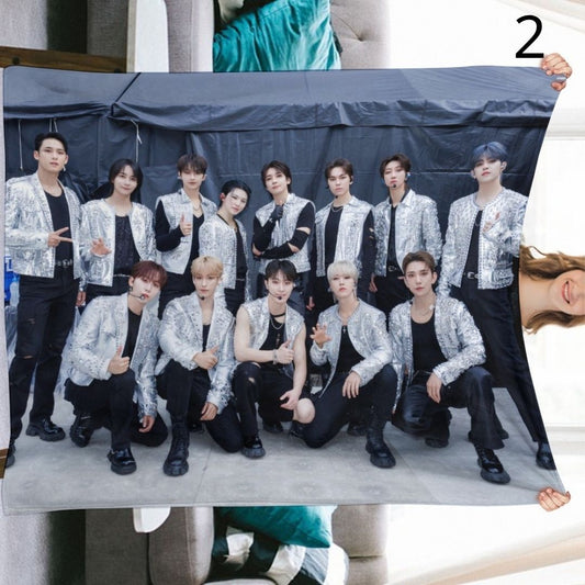 SEVENTEEN Blanket, SEVENTEEN Flannel Throw Blanket, Gifts for Carat