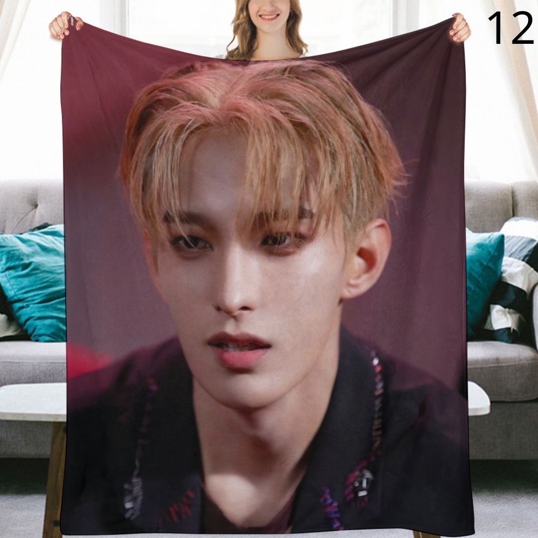 SEVENTEEN DK Blanket, Seventeen Dokyeom Flannel Throw Blanket, Gifts for Carat