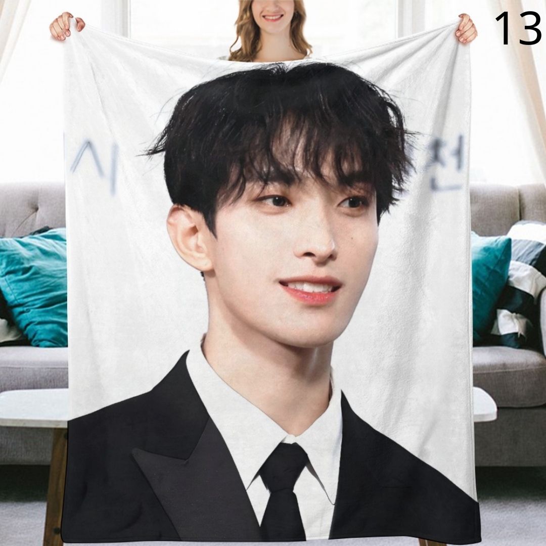 SEVENTEEN DK Blanket, Seventeen Dokyeom Flannel Throw Blanket, Gifts for Carat