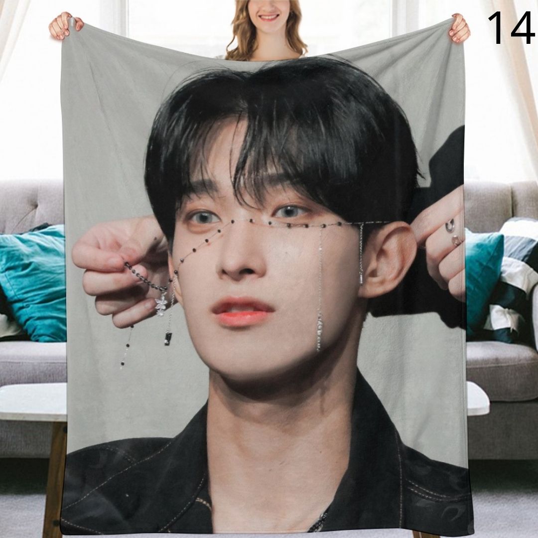 SEVENTEEN DK Blanket, Seventeen Dokyeom Flannel Throw Blanket, Gifts for Carat
