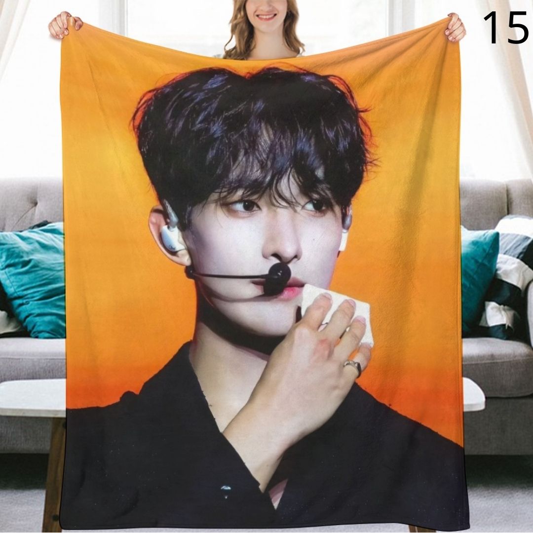 SEVENTEEN DK Blanket, Seventeen Dokyeom Flannel Throw Blanket, Gifts for Carat