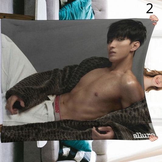 SEVENTEEN DK Blanket, Seventeen Dokyeom Flannel Throw Blanket, Gifts for Carat