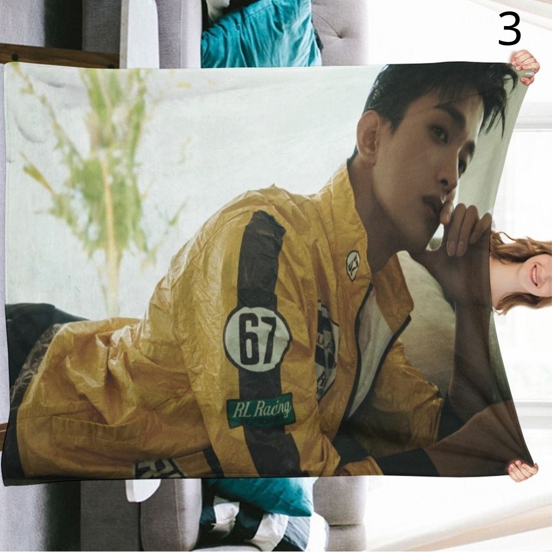 SEVENTEEN DK Blanket, Seventeen Dokyeom Flannel Throw Blanket, Gifts for Carat