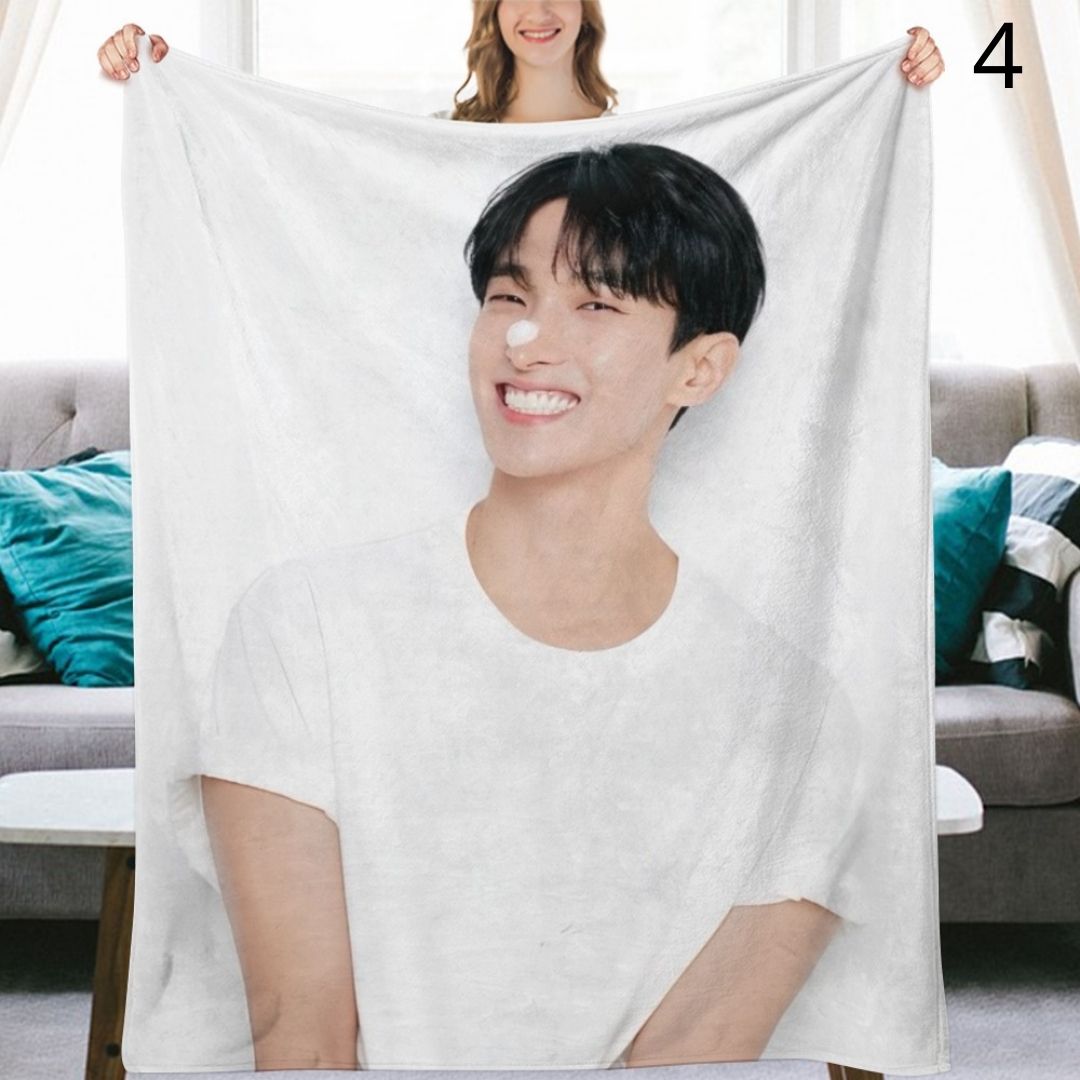 SEVENTEEN DK Blanket, Seventeen Dokyeom Flannel Throw Blanket, Gifts for Carat