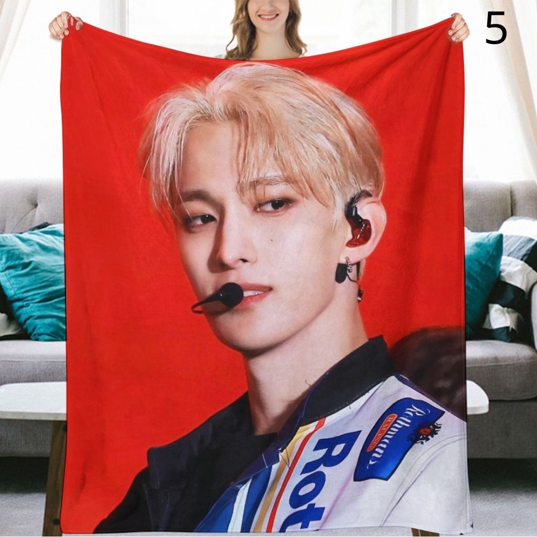 SEVENTEEN DK Blanket, Seventeen Dokyeom Flannel Throw Blanket, Gifts for Carat