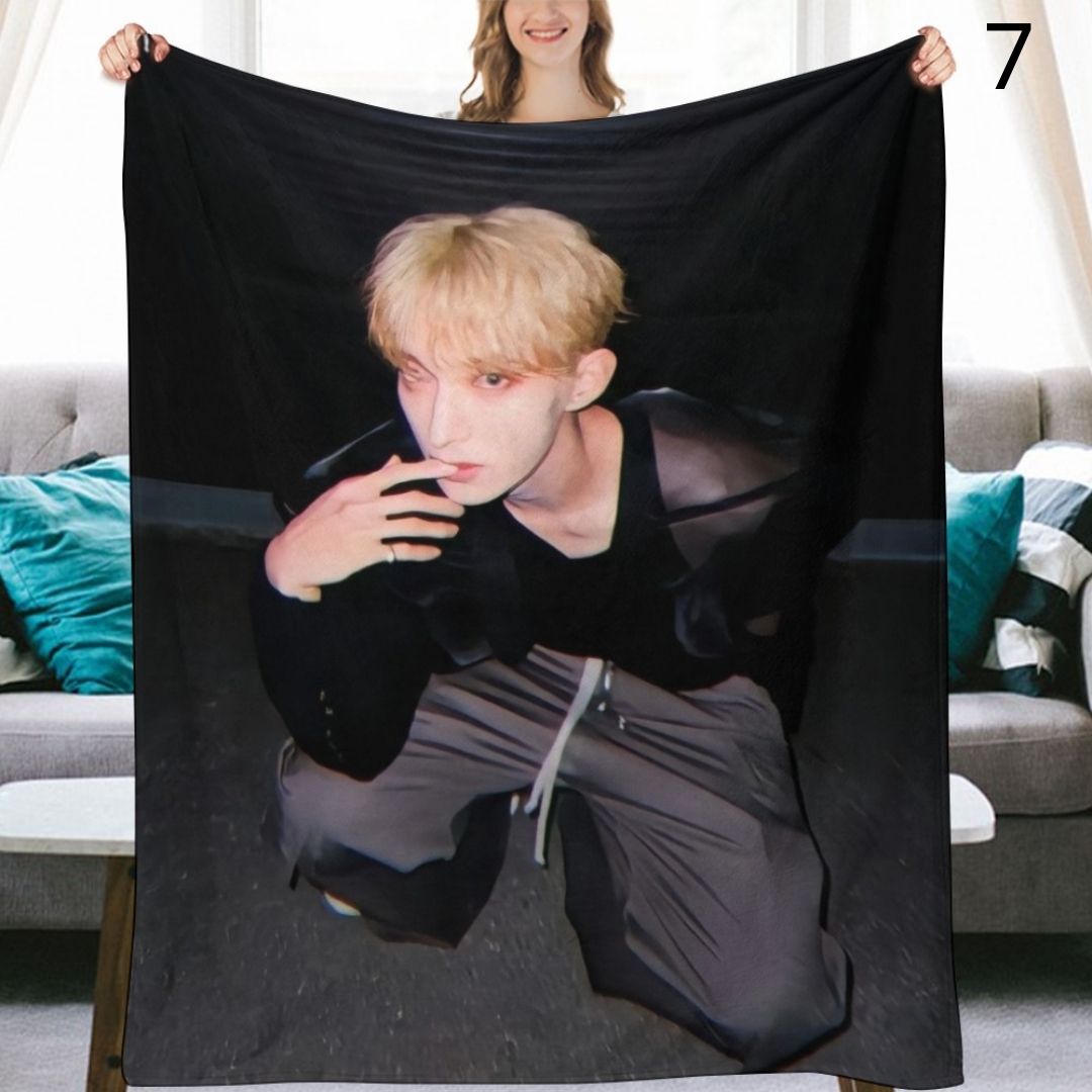 SEVENTEEN DK Blanket, Seventeen Dokyeom Flannel Throw Blanket, Gifts for Carat