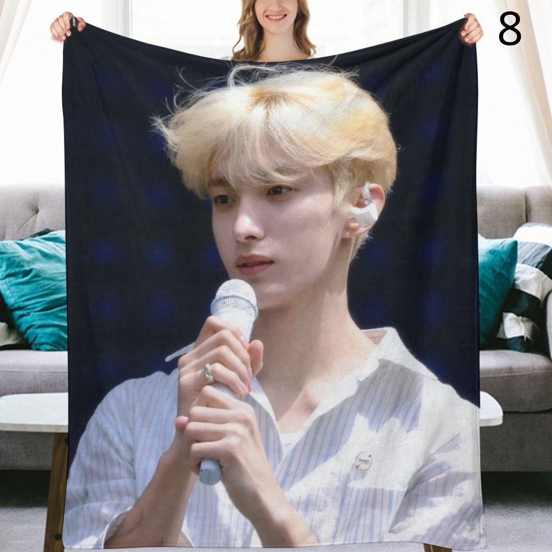 SEVENTEEN DK Blanket, Seventeen Dokyeom Flannel Throw Blanket, Gifts for Carat