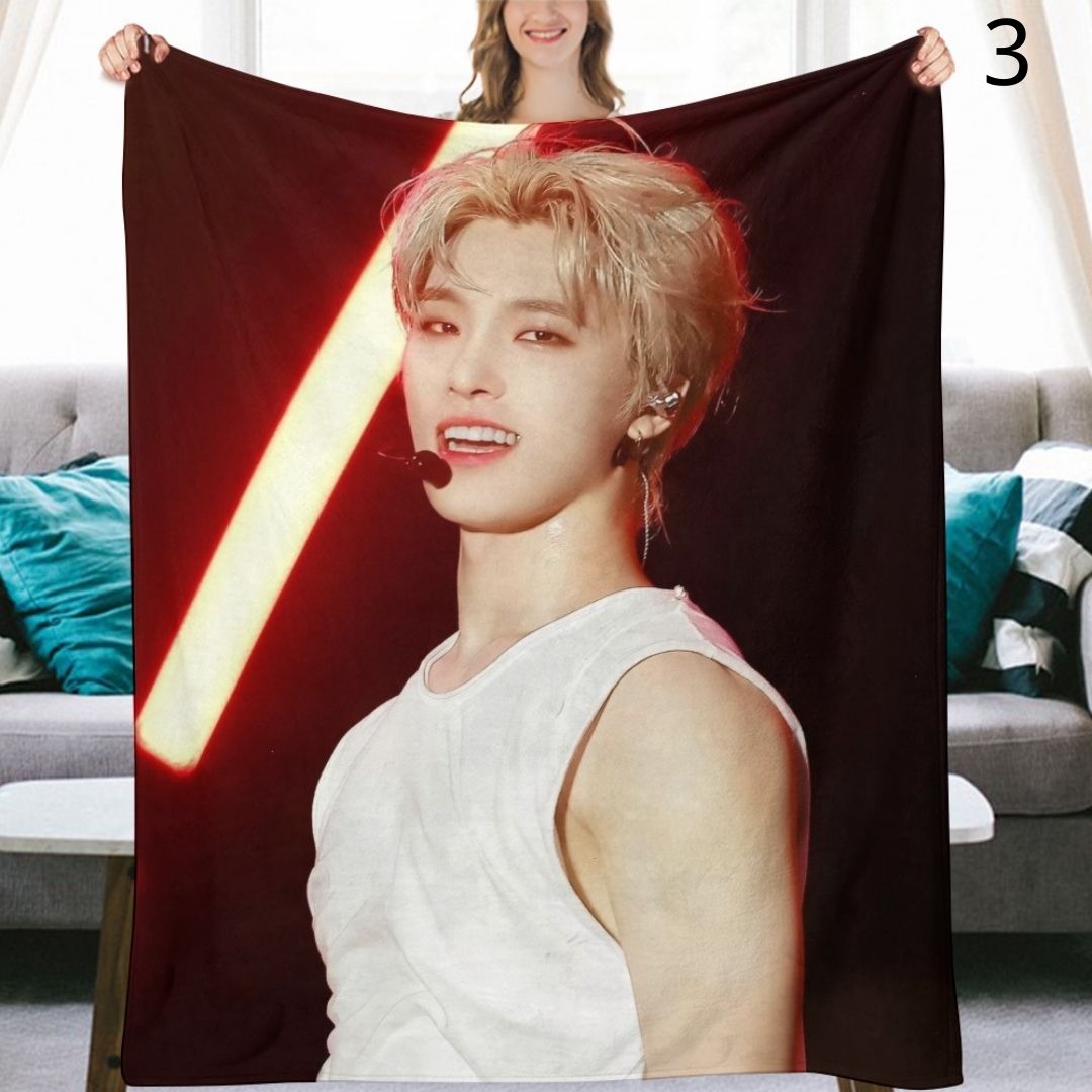 SEVENTEEN Dino Blanket, Seventeen Flannel Throw Blanket, Gifts for Carat