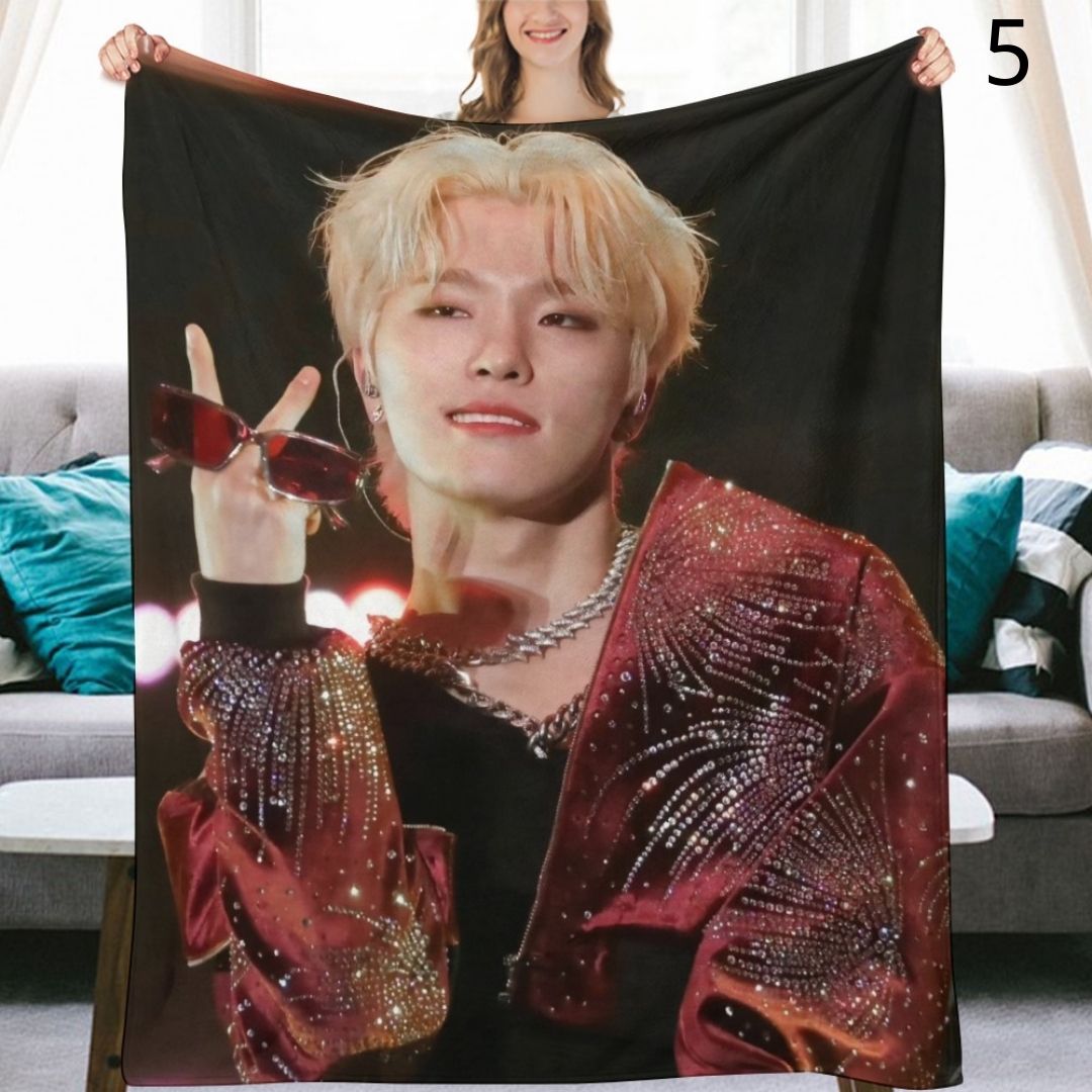 SEVENTEEN Dino Blanket, Seventeen Flannel Throw Blanket, Gifts for Carat