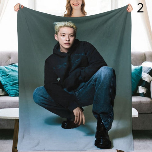 SEVENTEEN Hoshi Blanket, Seventeen Flannel Throw Blanket, Gifts for Carat