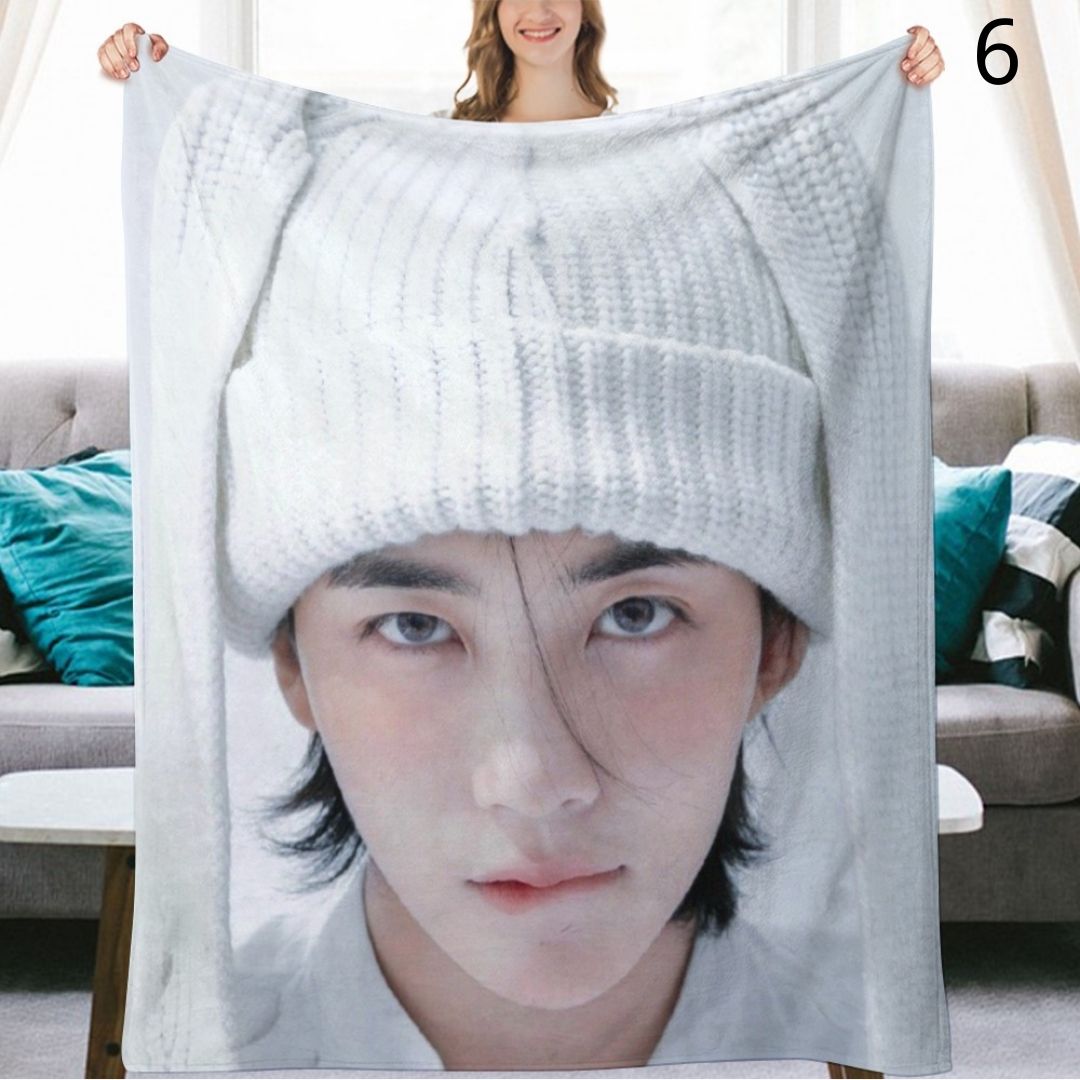 SEVENTEEN Jeonghan Blanket, Seventeen Flannel Throw Blanket, Gifts for Carat