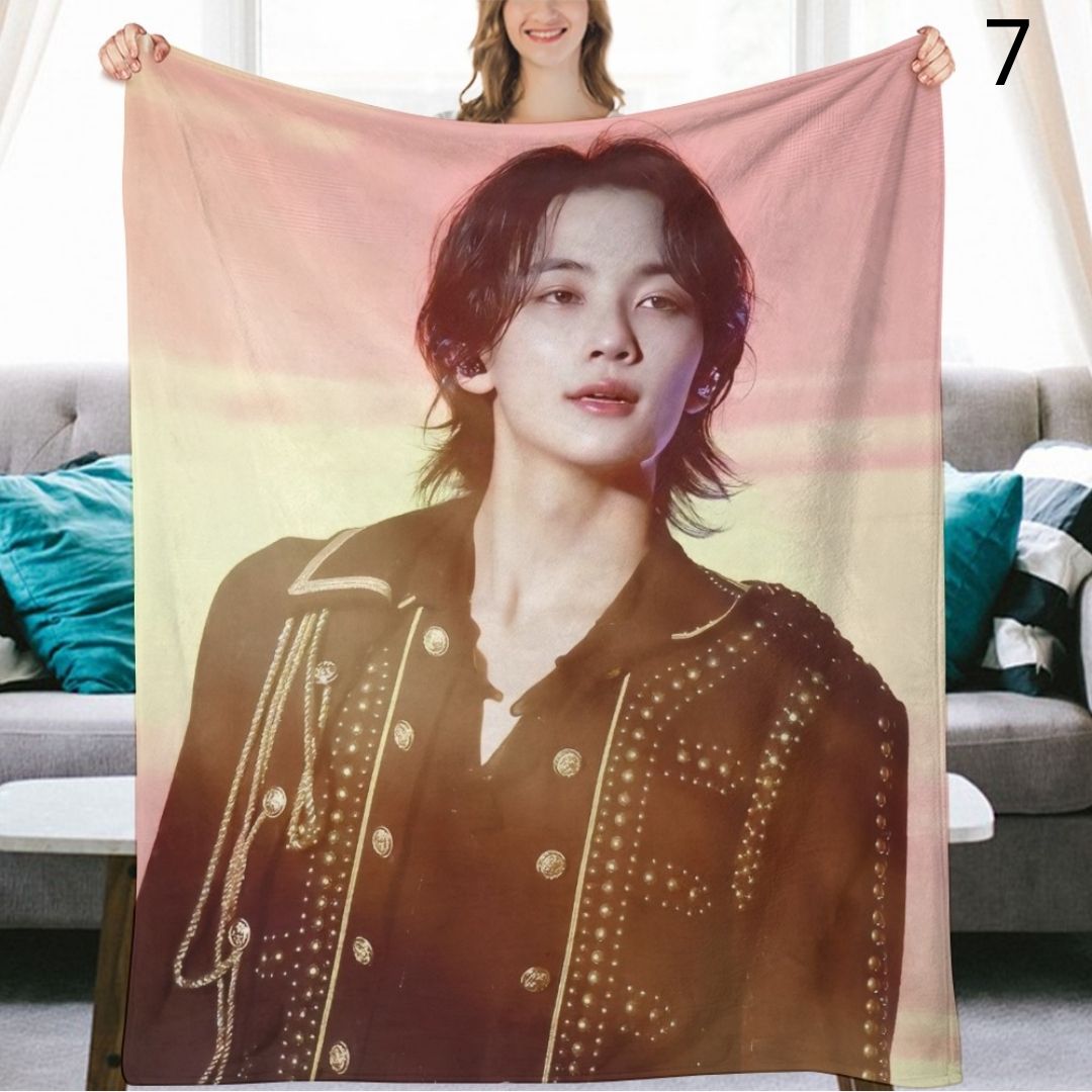 SEVENTEEN Jeonghan Blanket, Seventeen Flannel Throw Blanket, Gifts for Carat