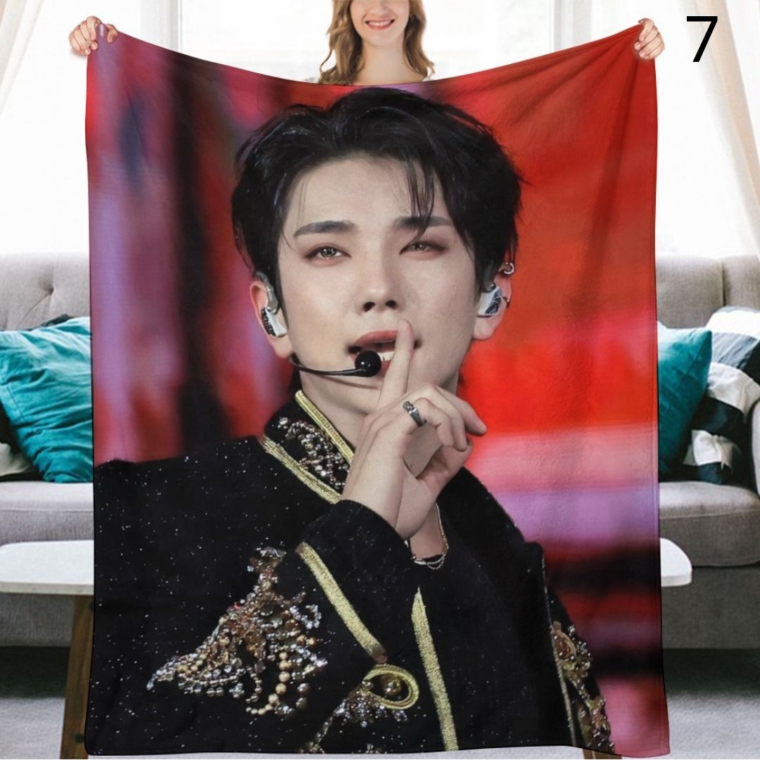 SEVENTEEN Joshua Blanket, Seventeen Flannel Throw Blanket, Gifts for Carat