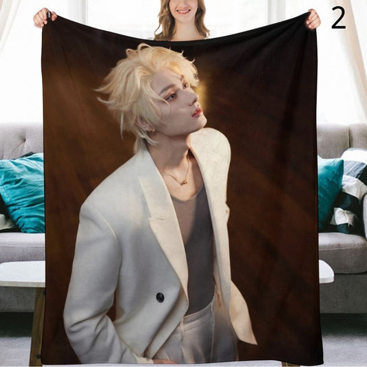 SEVENTEEN Jun Blanket, Seventeen Flannel Throw Blanket, Gifts for Carat
