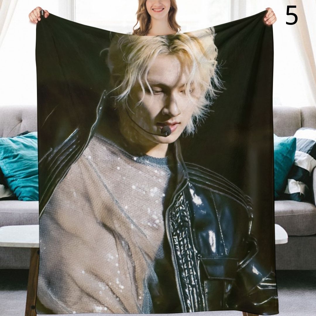 SEVENTEEN Jun Blanket, Seventeen Flannel Throw Blanket, Gifts for Carat
