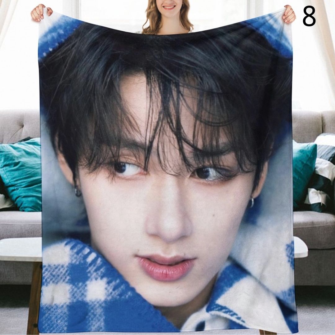 SEVENTEEN Jun Blanket, Seventeen Flannel Throw Blanket, Gifts for Carat