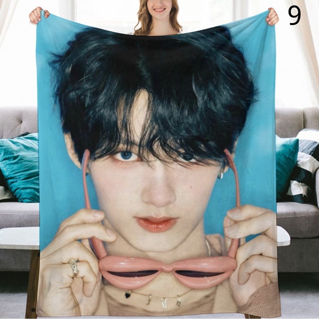 SEVENTEEN Jun Blanket, Seventeen Flannel Throw Blanket, Gifts for Carat