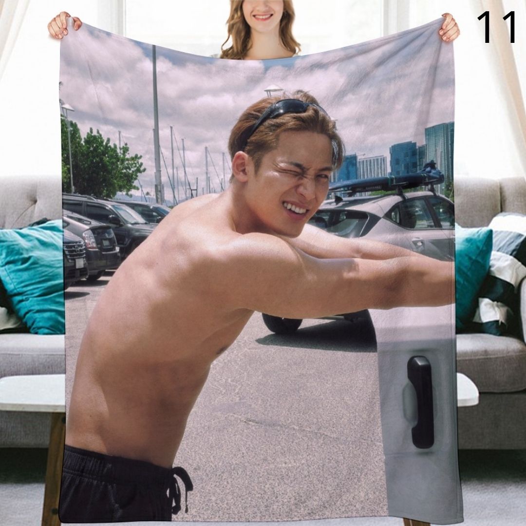 SEVENTEEN Mingyu Blanket, Seventeen Flannel Throw Blanket, Gifts for Carat