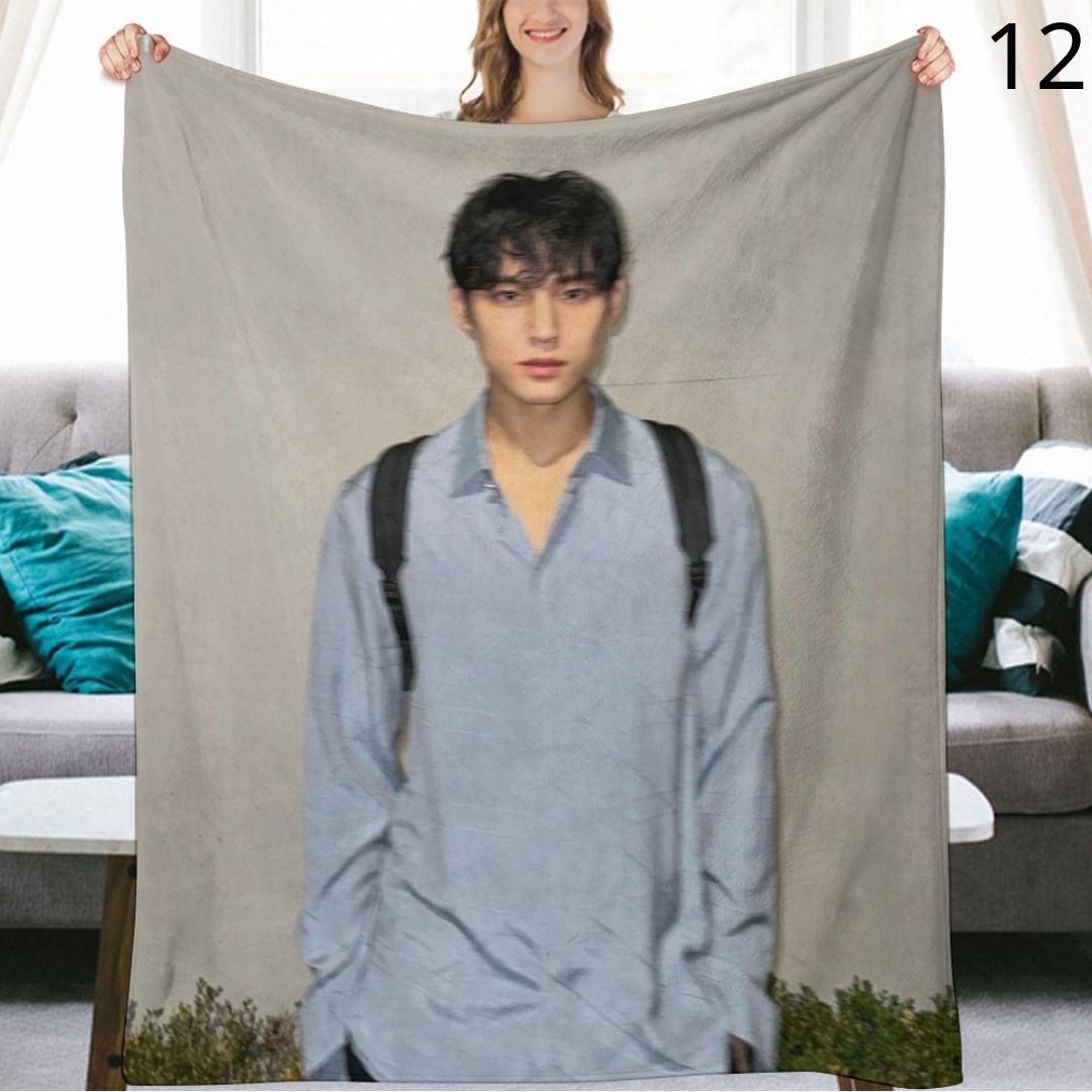 SEVENTEEN Mingyu Blanket, Seventeen Flannel Throw Blanket, Gifts for Carat