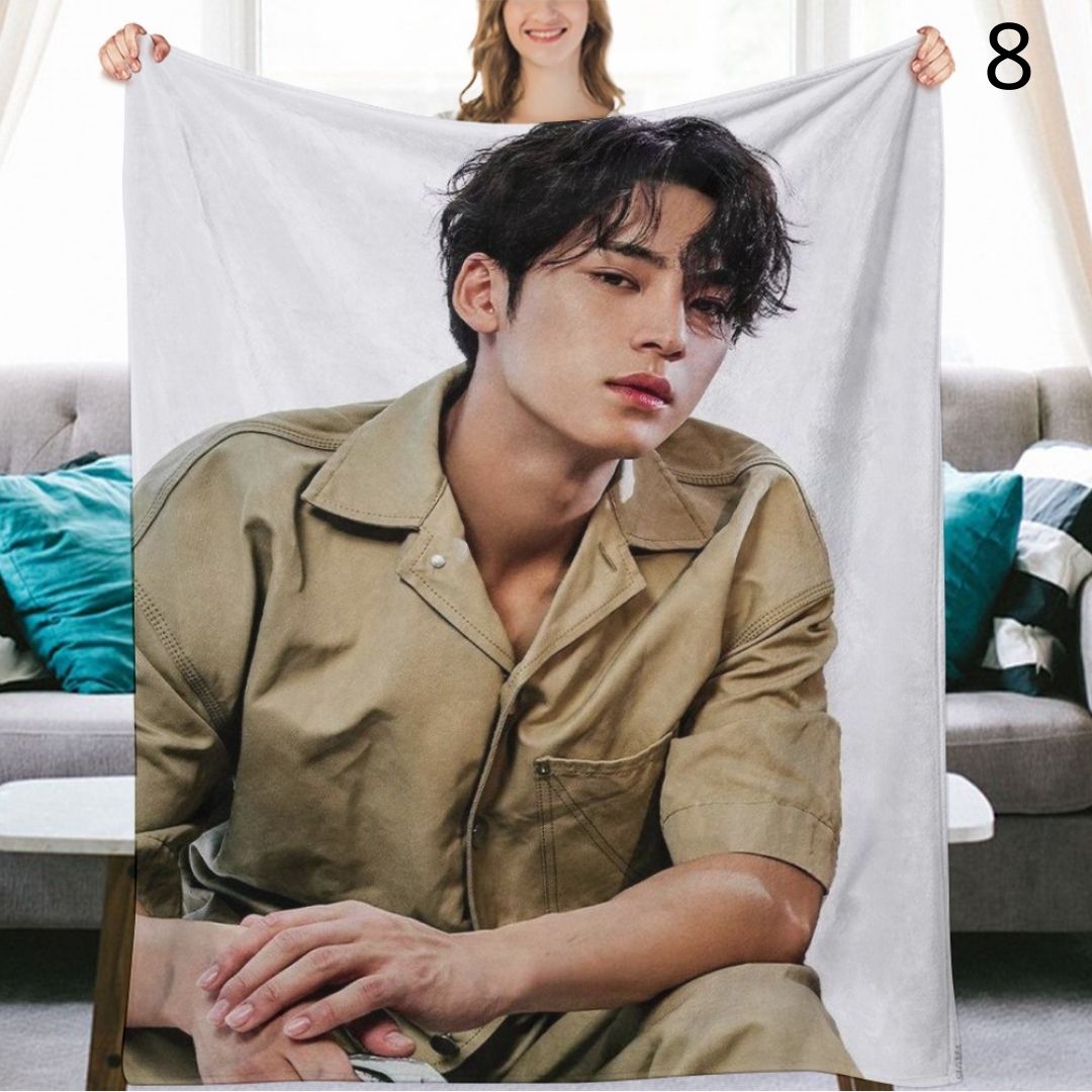 SEVENTEEN Mingyu Blanket, Seventeen Flannel Throw Blanket, Gifts for Carat