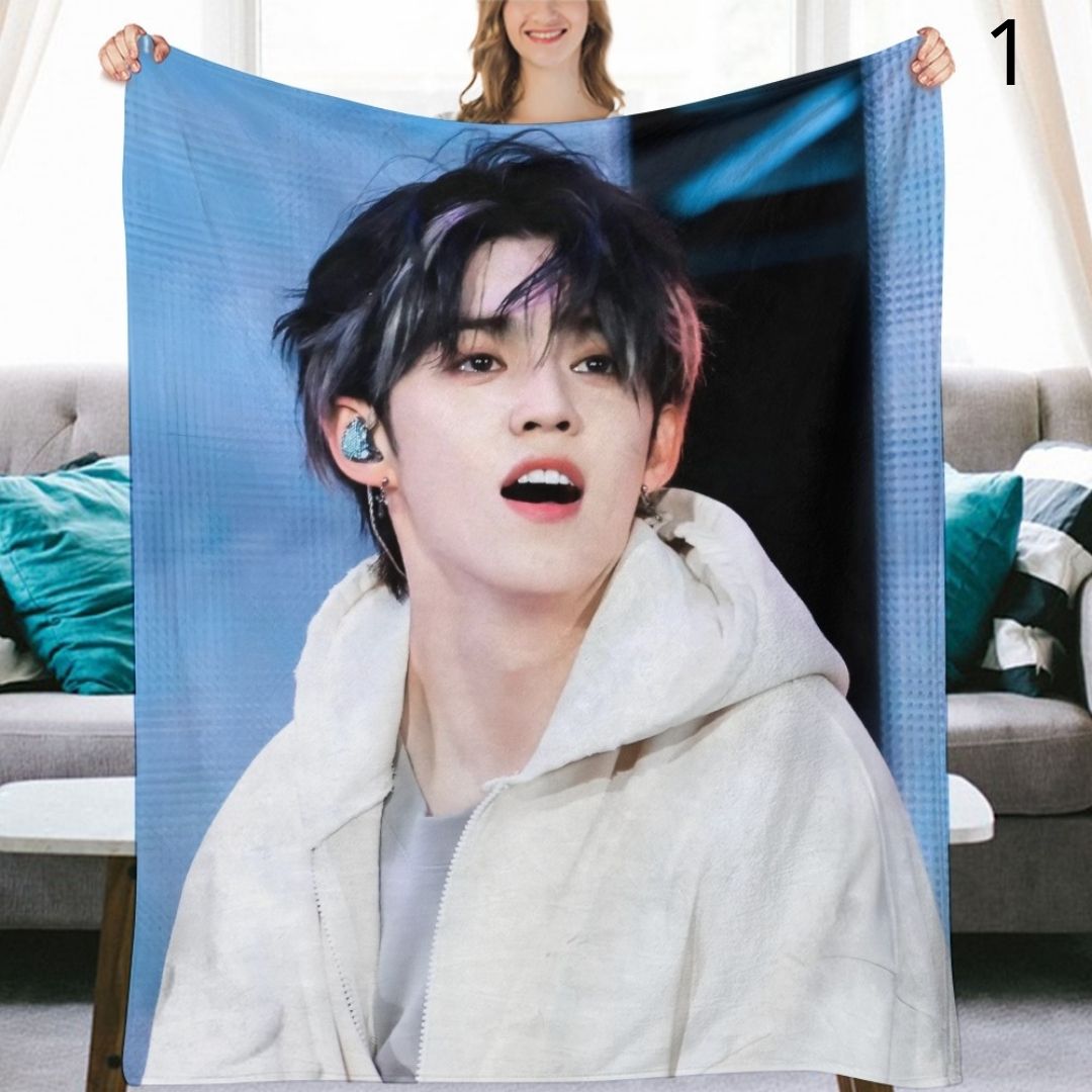 SEVENTEEN S.Coups Blanket, Seventeen Flannel Throw Blanket, Gifts for Carat