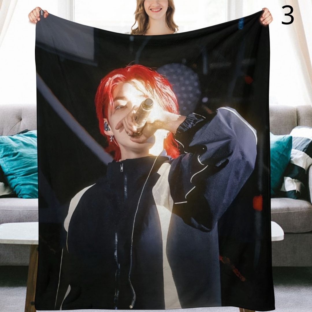 SEVENTEEN S.Coups Blanket, Seventeen Flannel Throw Blanket, Gifts for Carat